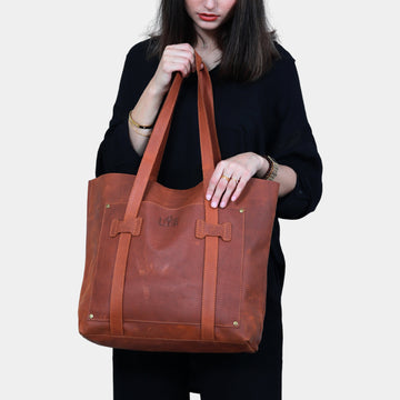 Hazel Leather Tote