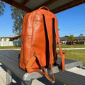 Showcasing Backside of Laptop Explorer Backpack in outdoor settings in Australia