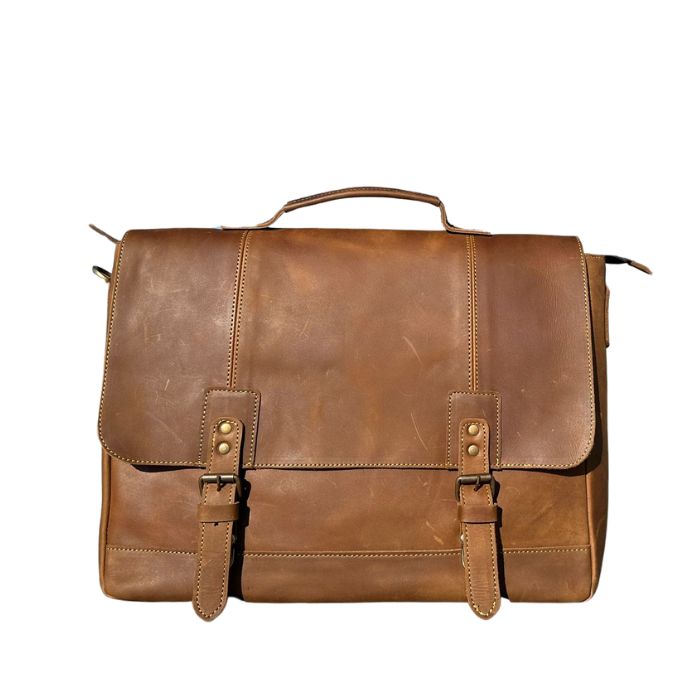 Front view of Sydney Harbour Messenger Bag for men and women by TLB Australia