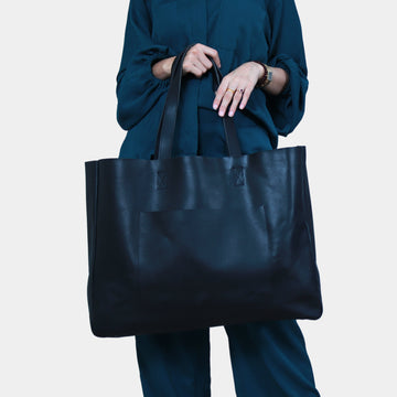 Zoe Large Leather Tote