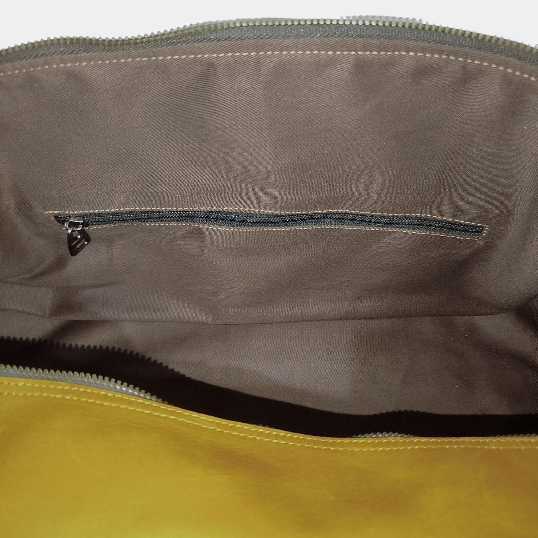 Costal Travel Duffle Inside zipper organization pocket 